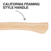 H80920HS Smooth Face Hickory Handle Hammer, 20-Ounce Image 4